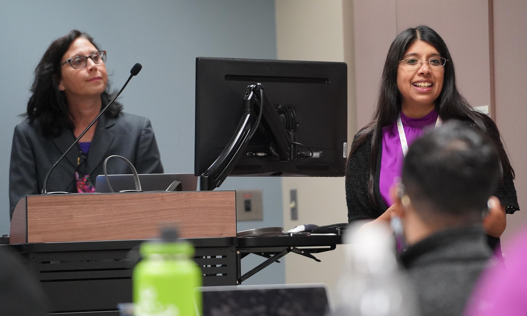 An image of OUWB leaders teaching implicit bias